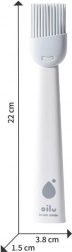 Silikonowy pędzelek Oilu biały