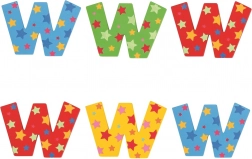 Gwiaździsta literka Bigjigs Toys W