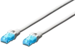 Patch kabel RJ45 U/UTP kategorii 5e PVC Biały 1 m