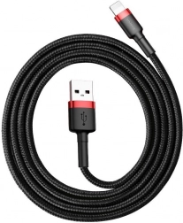 Baseus Cafule kabel USB–Lightning 1 m, 2,4 A, czerwono‑czarny