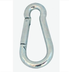 Karabińczyk ocynkowany 40 × 4 mm, zestaw 10 szt.