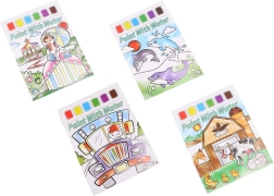 kreatywny zestaw do malowania akwarelami – 6 kolorów i pędzelek