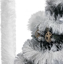 biała girlanda świąteczna 6 m RUHHY