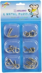 Metalowe łamigłówki – zestaw 6 szt.