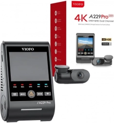 VIOFO A229 Pro Kamera samochodowa z nagrywaniem 4K + 2K i GPS