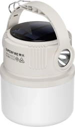 Lampa kempingowa Superfire T22 z ładowaniem solarnym i oświetleniem 360°