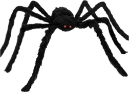 Ruhhy włochaty pająk halloweenowy – dekoracja 50 cm - 1 sztuka