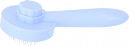 Szczotka do usuwania psiej lub kociej sierści – niebieska
