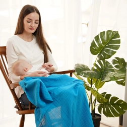 Tommy Lise muślinowa pielucha Abyss Blue 120x120 cm