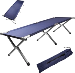 Składane kempingowe łóżko polowe XXL – Niebo