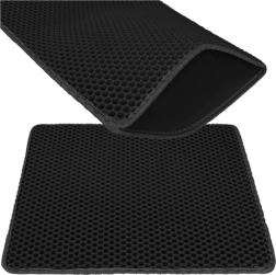 Mata pod kuwetę PURLOV 60 × 45 cm, czarna, dwuwarstwowa EVA honeycomb