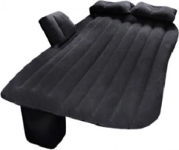 Nadmuchiwana mata samochodowa z elektryczną pompką 130 × 80 cm – czarna