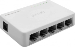 QOLTEC gigabitowy przełącznik sieciowy 5× RJ45, 1000 Mb/s, plug & play