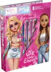 Kreatywny zestaw Notes + 8 długopisów Wow Generation