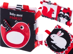 Kontrastowa książka tekstylna dla niemowląt Las