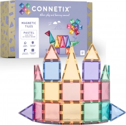 Connetix Pastel Mini Pack magnetyczne klocki konstrukcyjne 32 elementy
