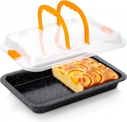 Granitowa forma do pieczenia z pokrywką 36 × 23 × 4,5 cm