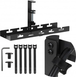 Podbiurkowy organizer kabli z szybkozaciskiem 40 cm