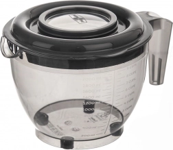 Misa do mieszania z pokrywką i miarką 2,5 l, szara