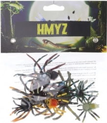 Plastowe pająki 10 szt. w woreczku