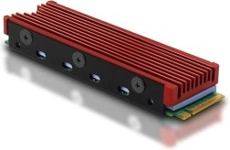 Aluminiowy pasywny radiator do SSD M.2 2280 z podkładkami termicznymi, wysokość 12 mm