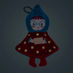 Świąteczna pluszowa dekoracja – czerwona elfka Lilli