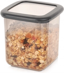 Plastowy pojemnik na sypkie produkty z pokrywką 800 ml