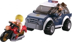 Sluban policja off-road i złodziej na motocyklu