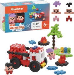 Wafle mini - Wóz strażacki 80 elementów