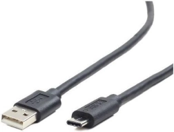 Kabel USB 2.0 A (męski) do USB‑C (męski) 1,8 m, czarny