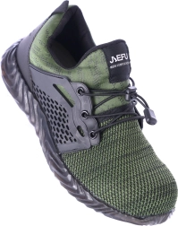 Robocze buty ochronne z metalowym noskiem – Zielony