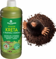 Ekologiczny odstraszacz kretów, nornic i gryzoni Bariera 1 l