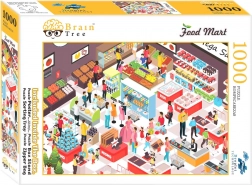 Puzzle BRAIN TREE Food Mart – samoobsługa, 1000 elementów