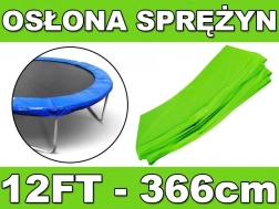Ochranny kołnierz na sprężyny SKYRAMIZ do trampoliny ogrodowej 366 cm (12 ft) – zielony