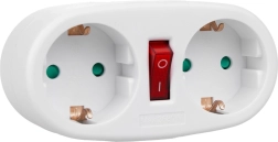 Podwójna rozgałęźna wtyczka gniazdowa typ F MCE338