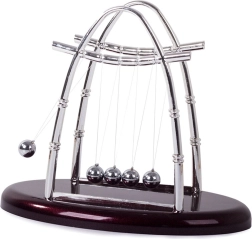 Wahadło Newtona XL – biurkowa dekoracja antystresowa (5 kulek)