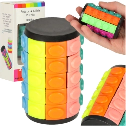 Logiczna układanka łamigłówka obrotowy walec 5 rzędów