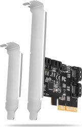 kontroler PCIe z 4× SATA 6G, ASMedia ASM1164, pełna i niskoprofilowa zaślepka