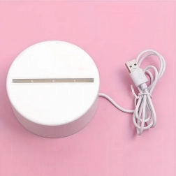 Nocna lampka LED serce 3D iluzja na USB