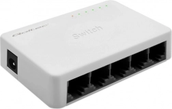 Przełącznik sieciowy Qoltec 5× RJ45, 100 Mb/s Fast Ethernet LAN