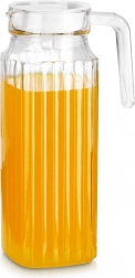 Szklany dzbanek z pokrywką do lodówki 1 l