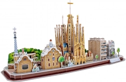 3D puzzle CityLine panorama Barcelona – 186 elementów
