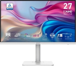 Monitor 27 cali Nowoczesny LED UHD Płaski 60Hz biały