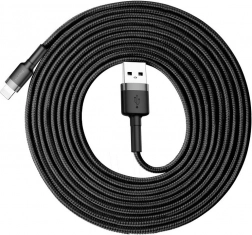 Baseus Cafule kabel USB–Lightning 3 m, 2 A, czarny/szary