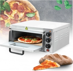 elektryczny piekarnik do pizzy 2000 W z kamieniem szamotowym, 350 °C