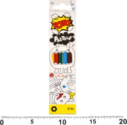 Sześciokątne kredki 6 szt.