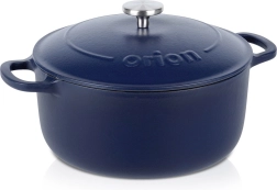 Żeliwny garnek z pokrywką, emaliowany 26 cm, 5,2 l Orion