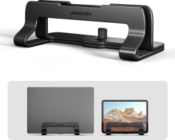 AXAGON STND-VB aluminiowy pionowy stojak na laptop 10–17,3", czarny