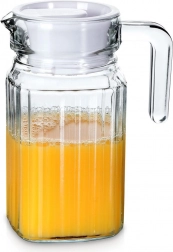 Szklany dzbanek z pokrywką 650 ml