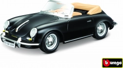 Bburago Porsche 356 B Cabriolet czarny 1:24